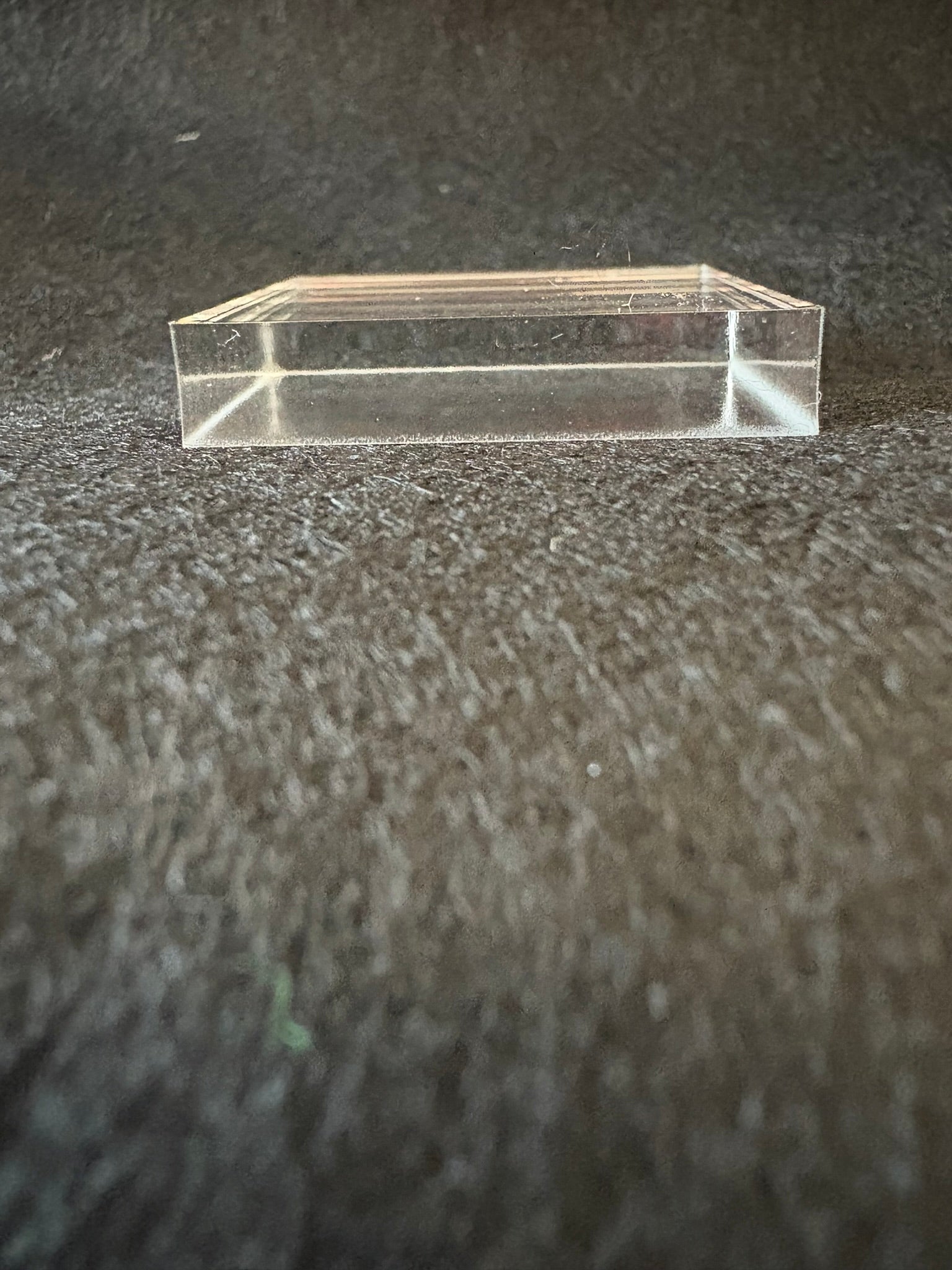 1.25" X 1.25" X .25" Acrylic Base 10pack