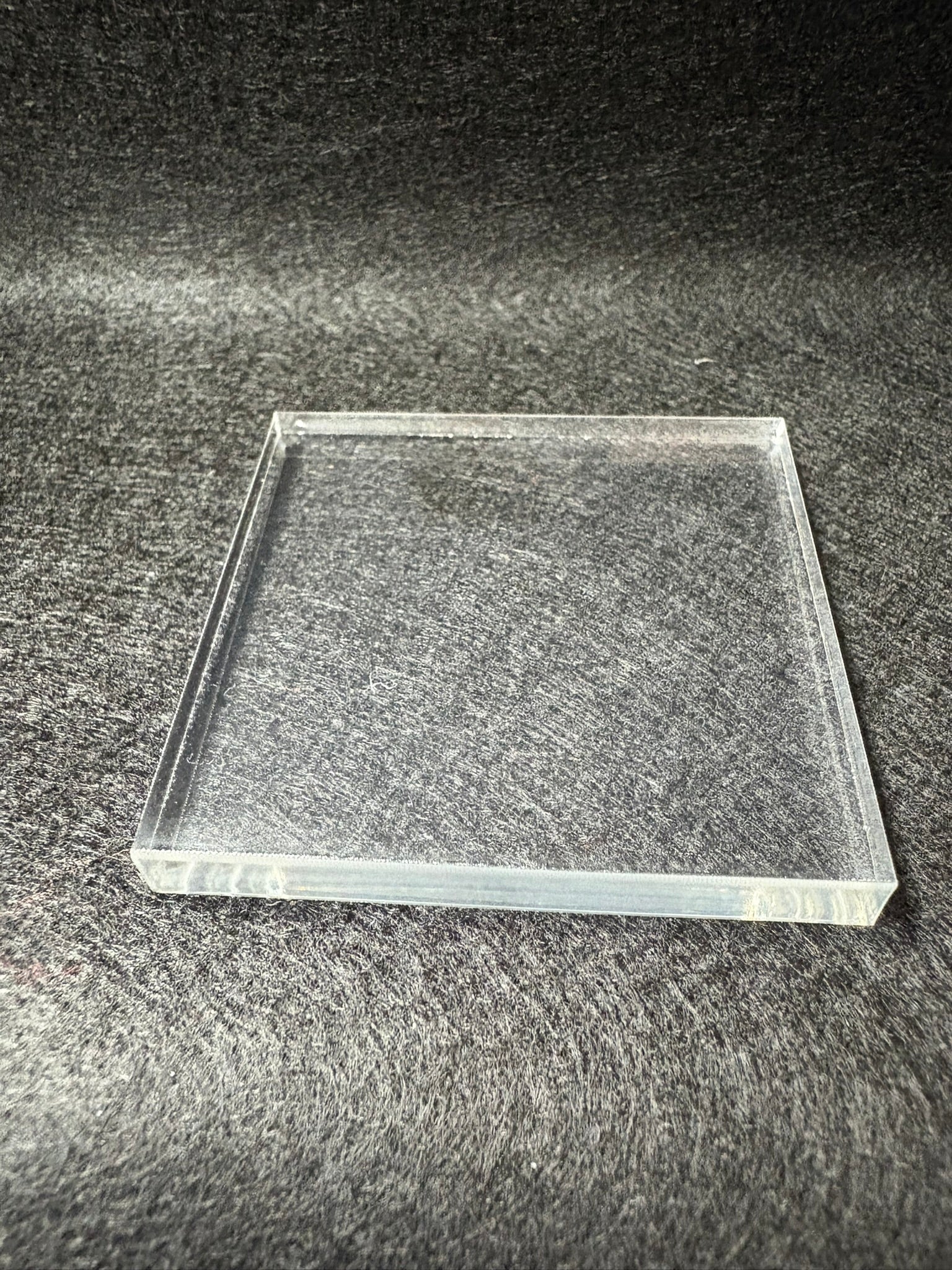 2"x2"x1/4" Acrylic base 10 pack
