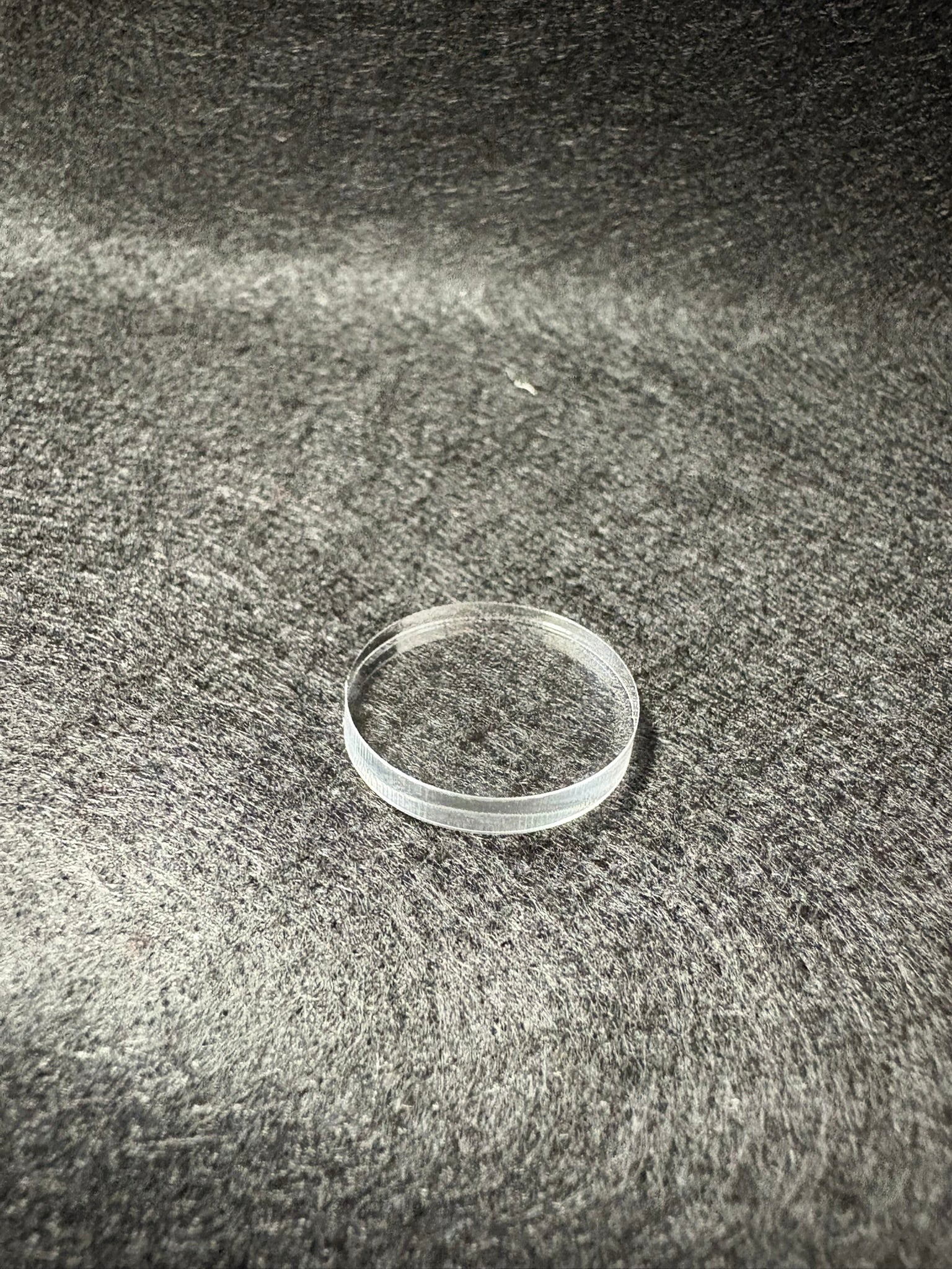 3/4" round Acrylic Base. 1/8" thick 10 pack