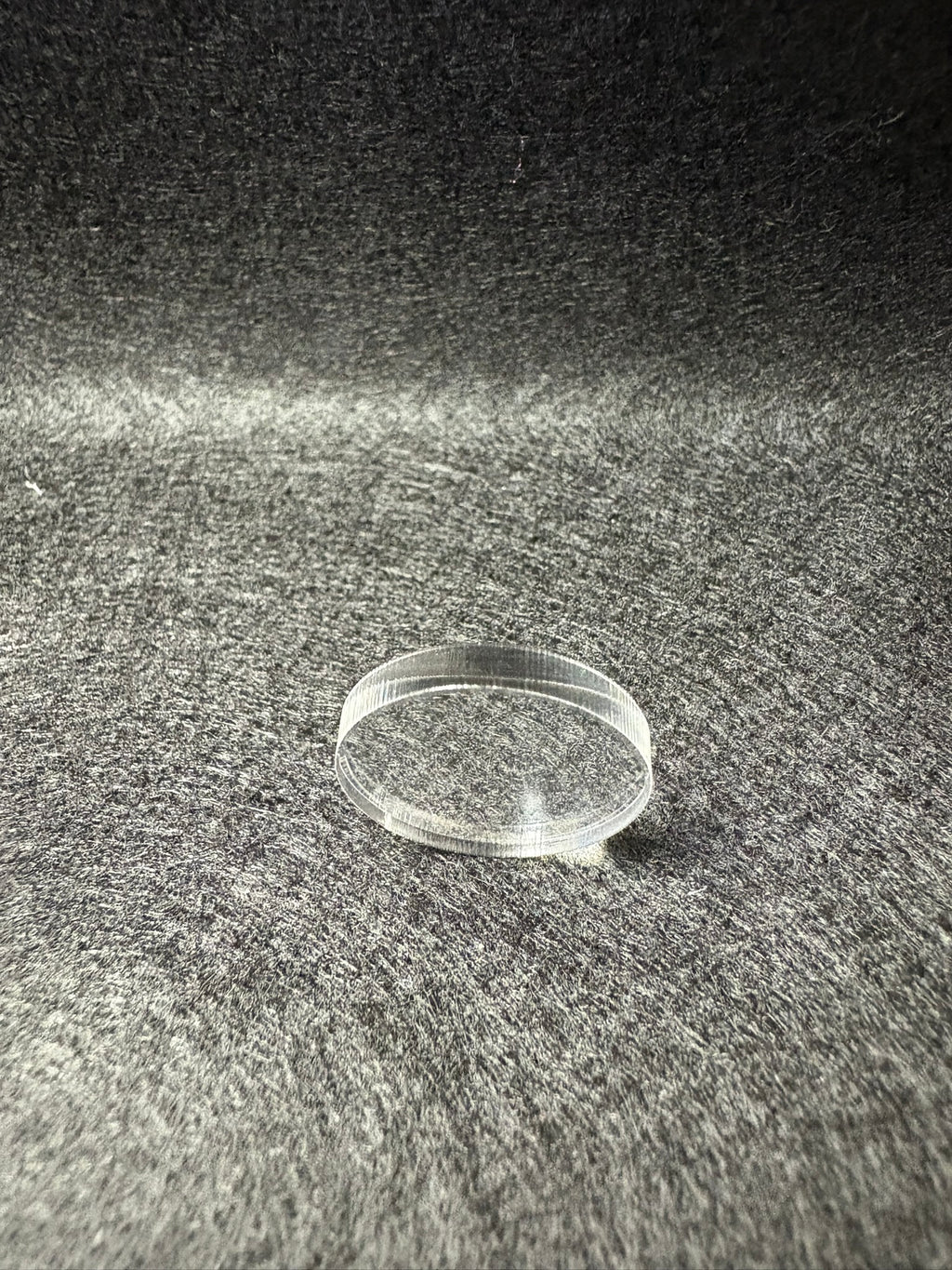 3/4" round Acrylic Base. 1/8" thick 10 pack
