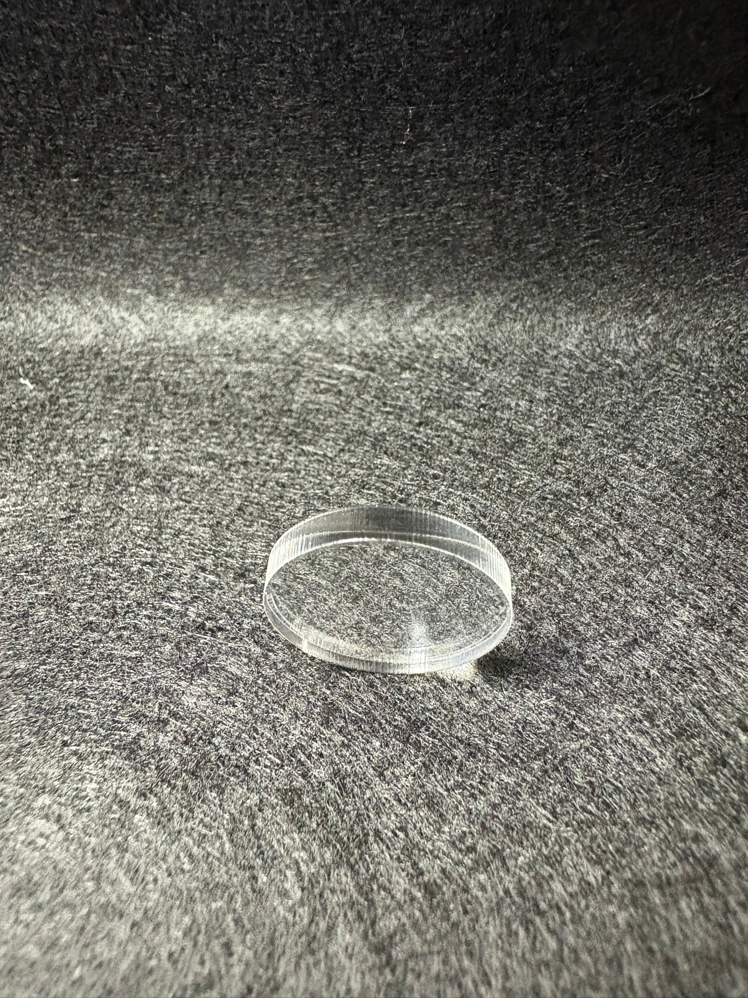 3/4" round Acrylic Base. 1/8" thick 10 pack