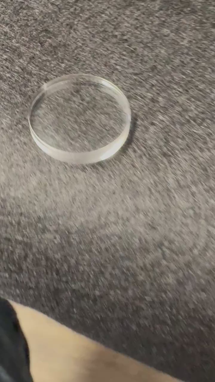 3/4" round Acrylic Base. 1/8" thick 10 pack