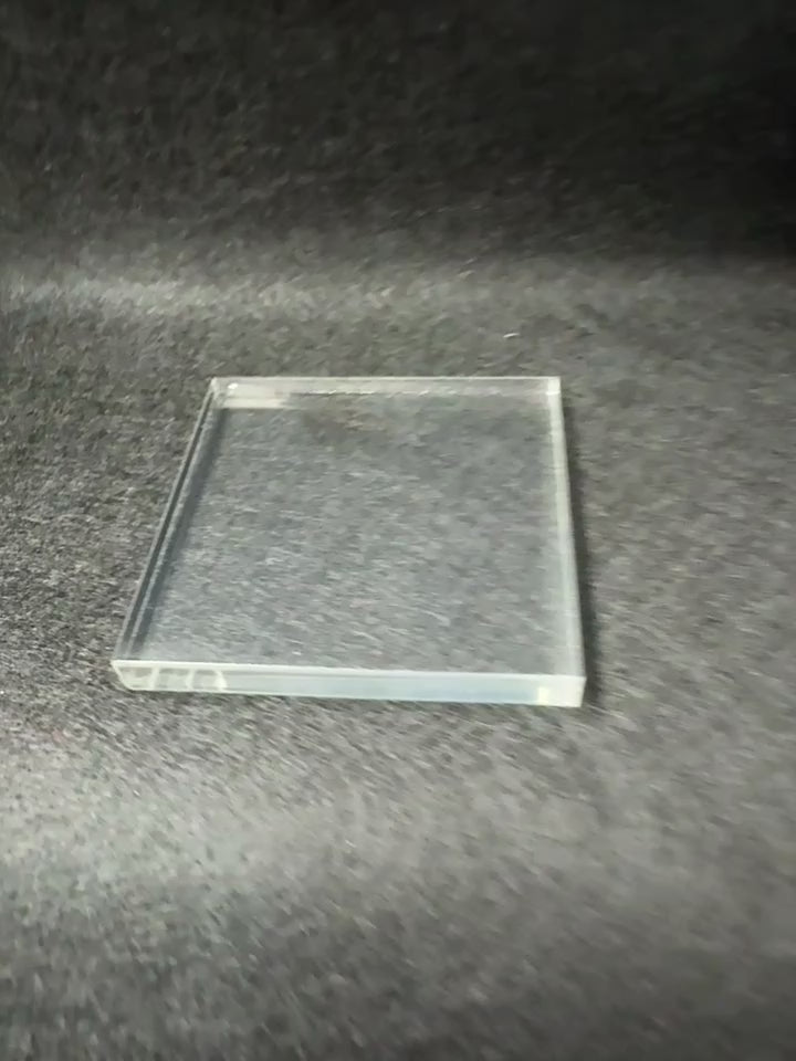 2"x2"x1/4" Acrylic base 10 pack